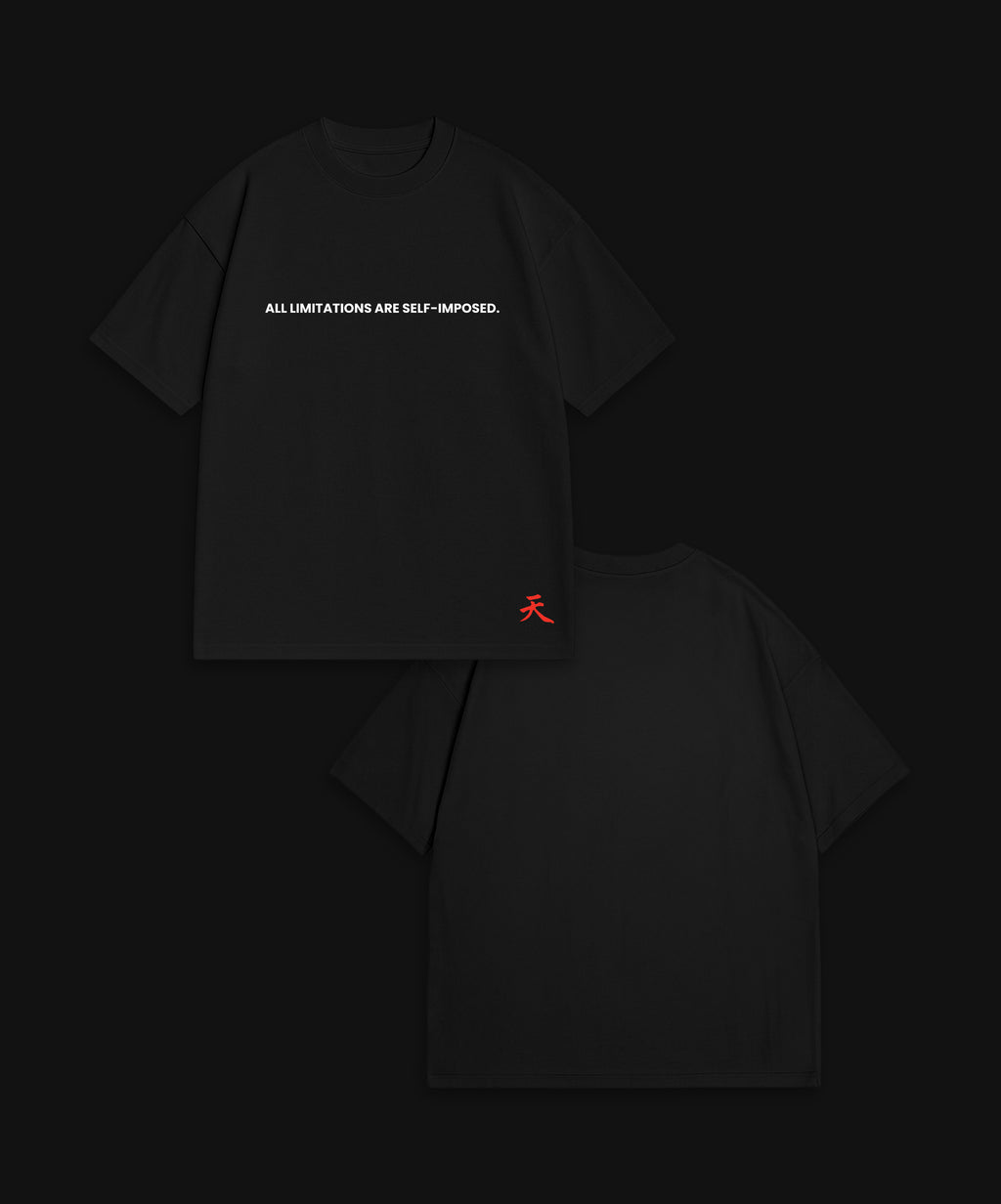 ALL LIMITATIONS... - BLACK T-SHIRT