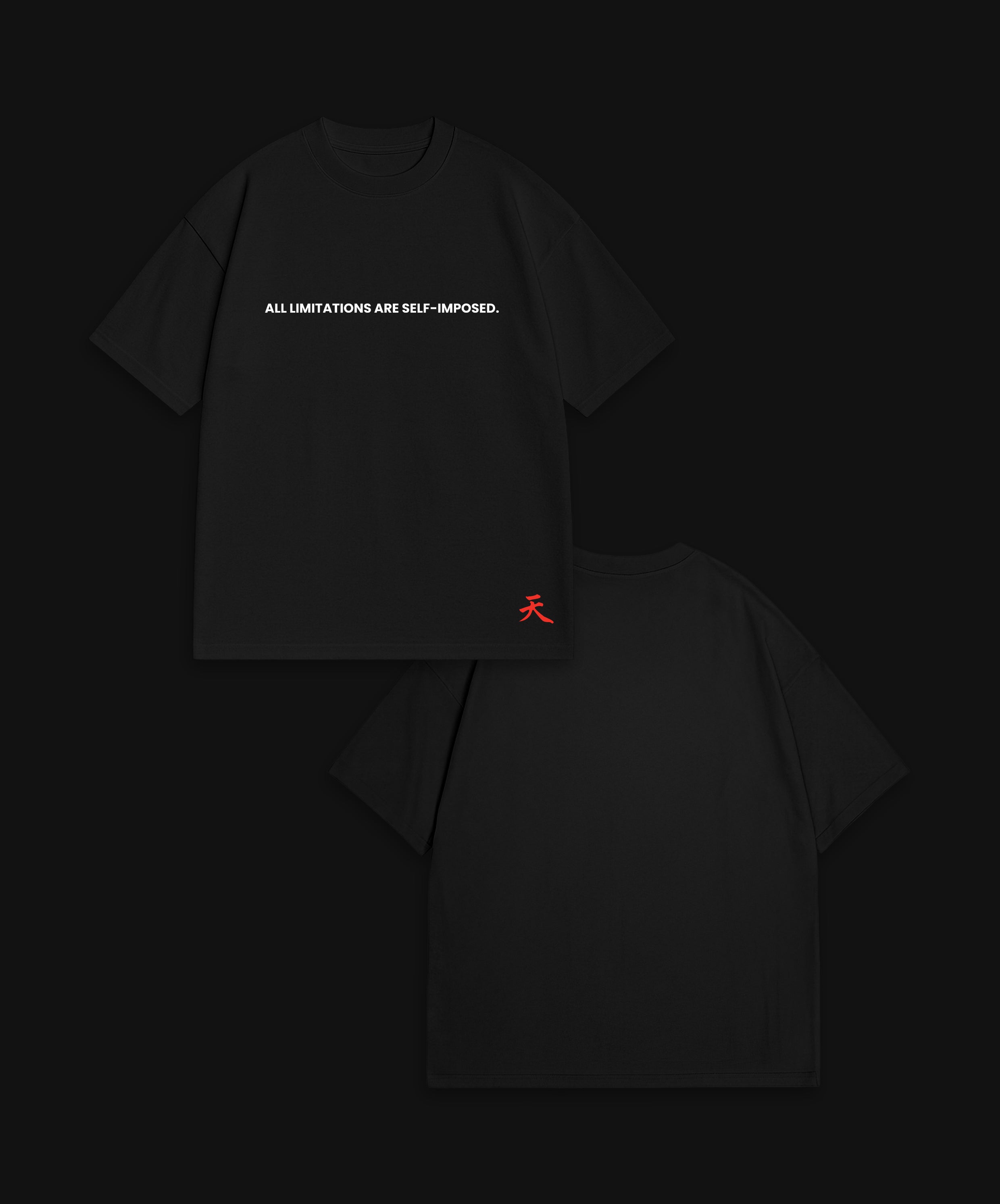 ALL LIMITATIONS... - BLACK T-SHIRT