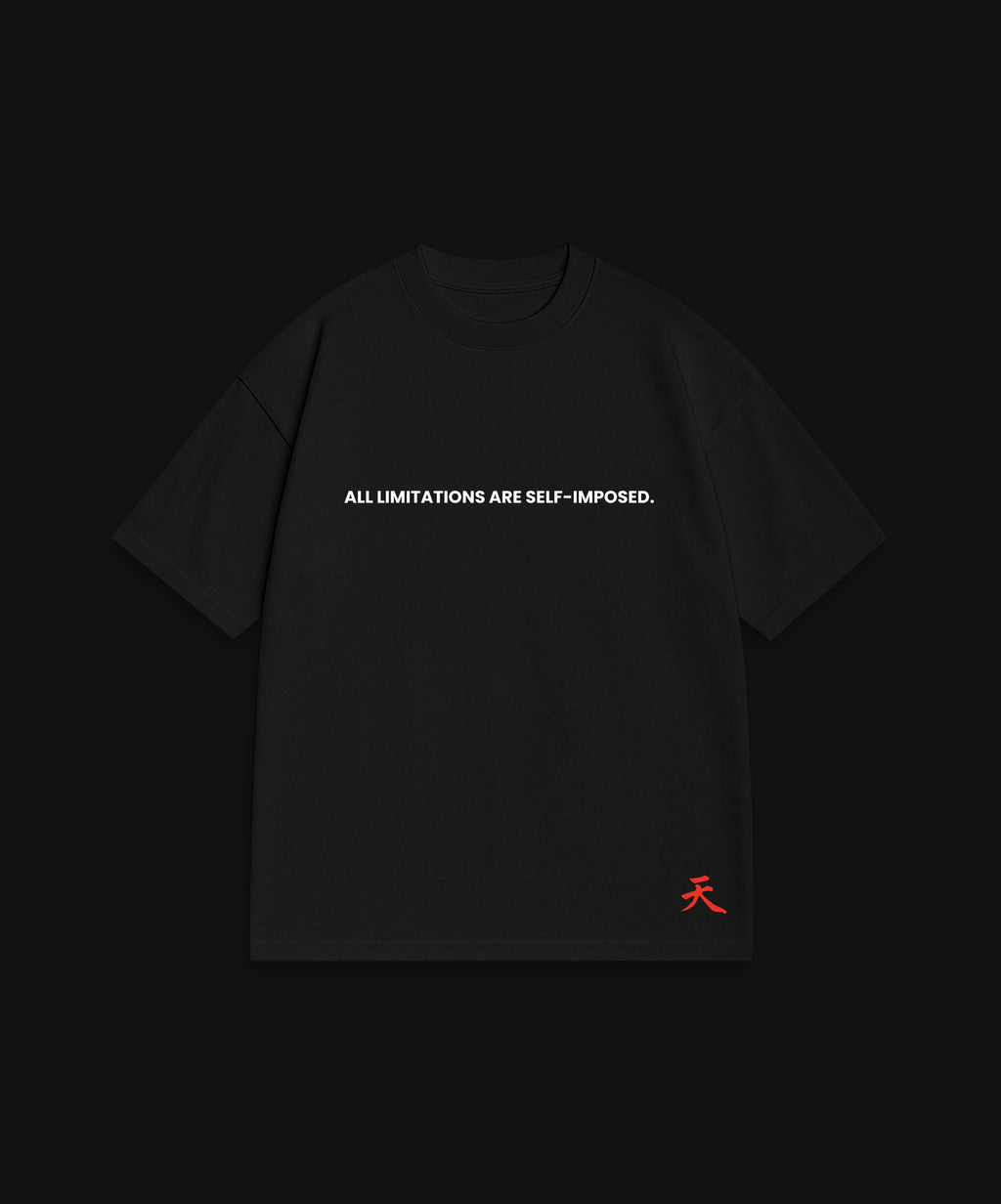 ALL LIMITATIONS... - BLACK T-SHIRT