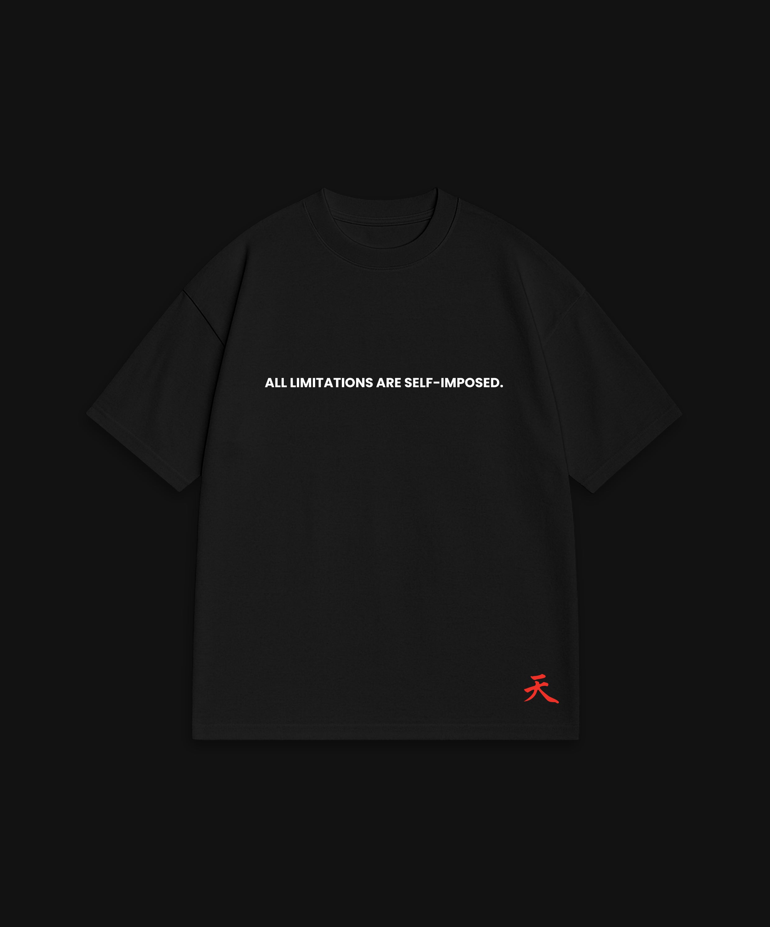 ALL LIMITATIONS... - BLACK T-SHIRT