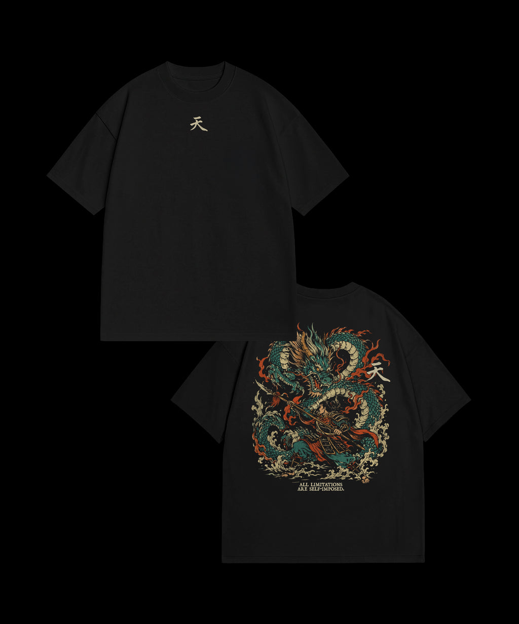 ALL LIMITATIONS ARE SELF IMPOSED - BLACK T-SHIRT