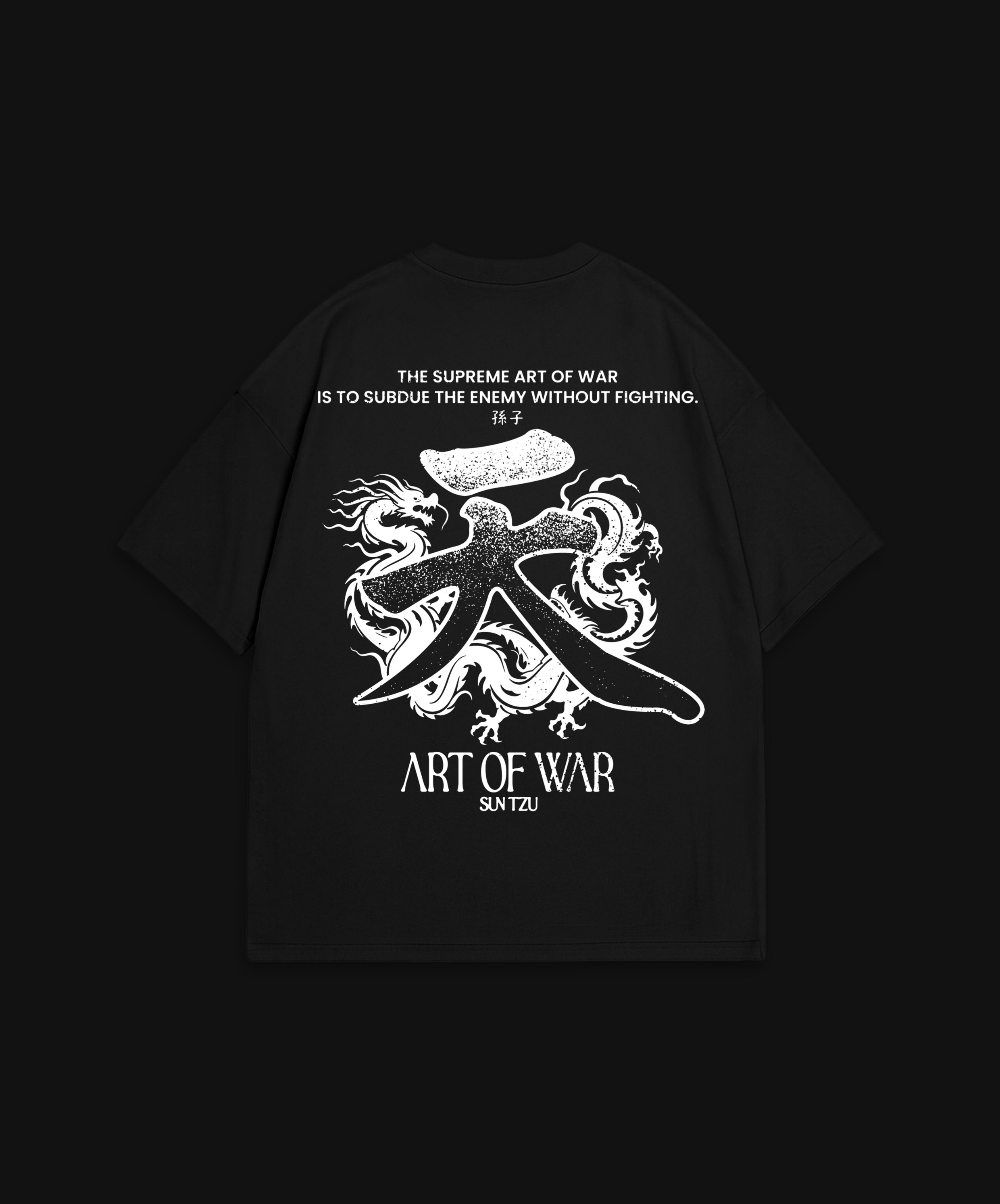 ART OF WAR DRAGON - BLACK T-SHIRT