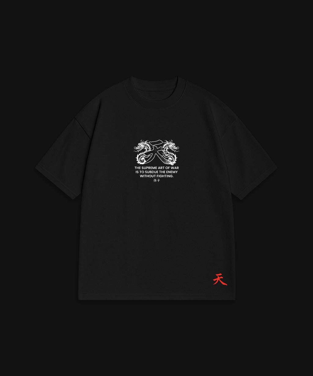 ART OF WAR DRAGON - BLACK T-SHIRT