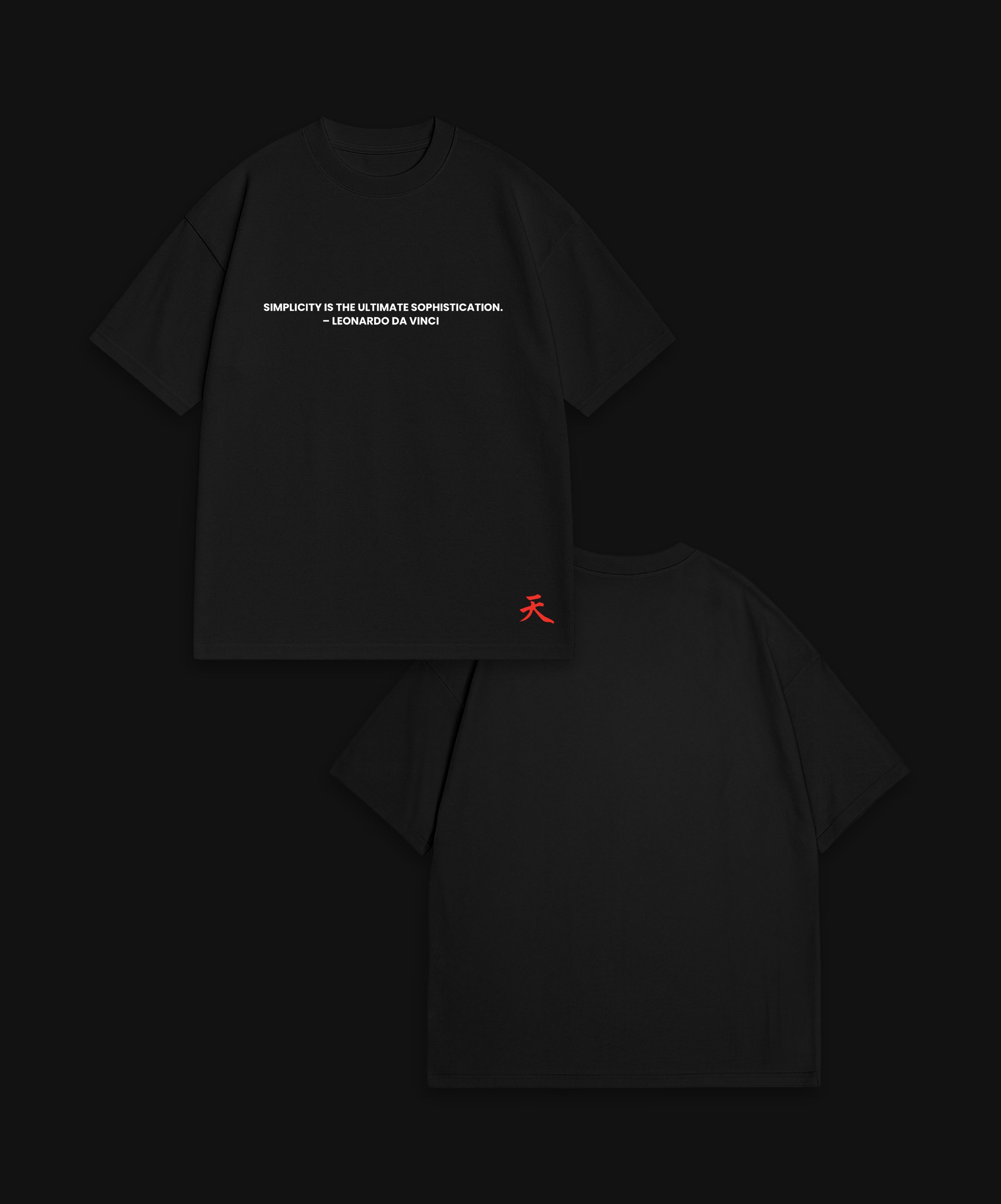 LEONARDO DA VINCI - BLACK T-SHIRT