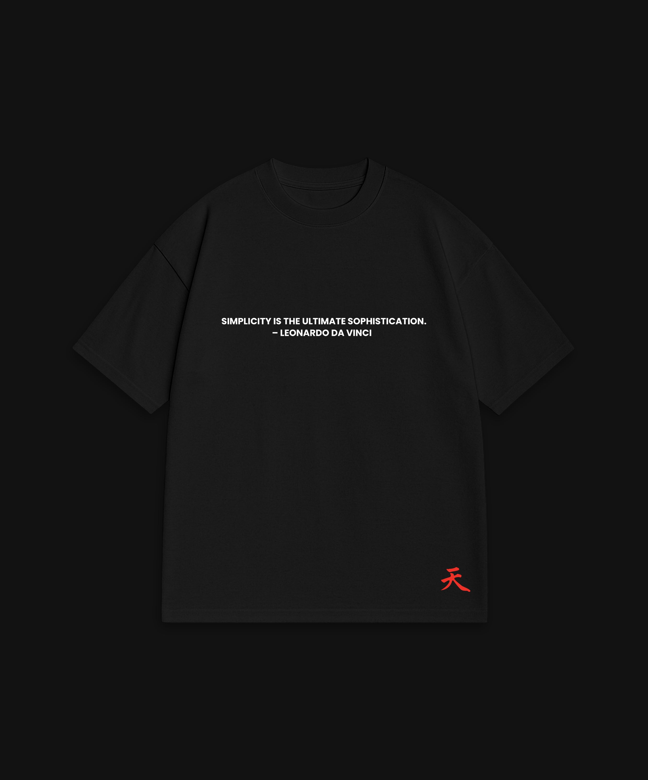 LEONARDO DA VINCI - BLACK T-SHIRT