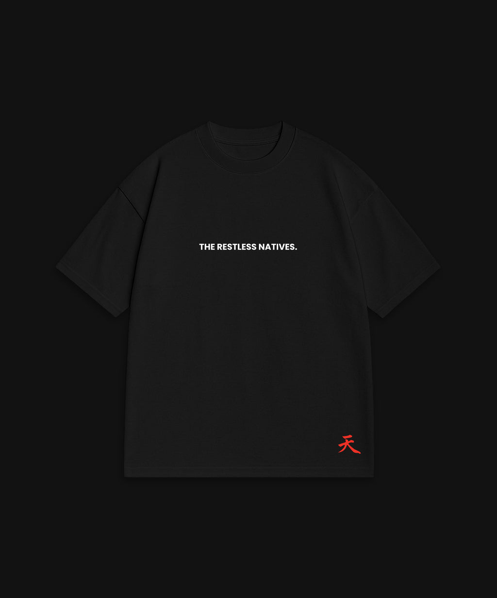 THE RESTLESS NATIVES - BLACK T-SHIRT