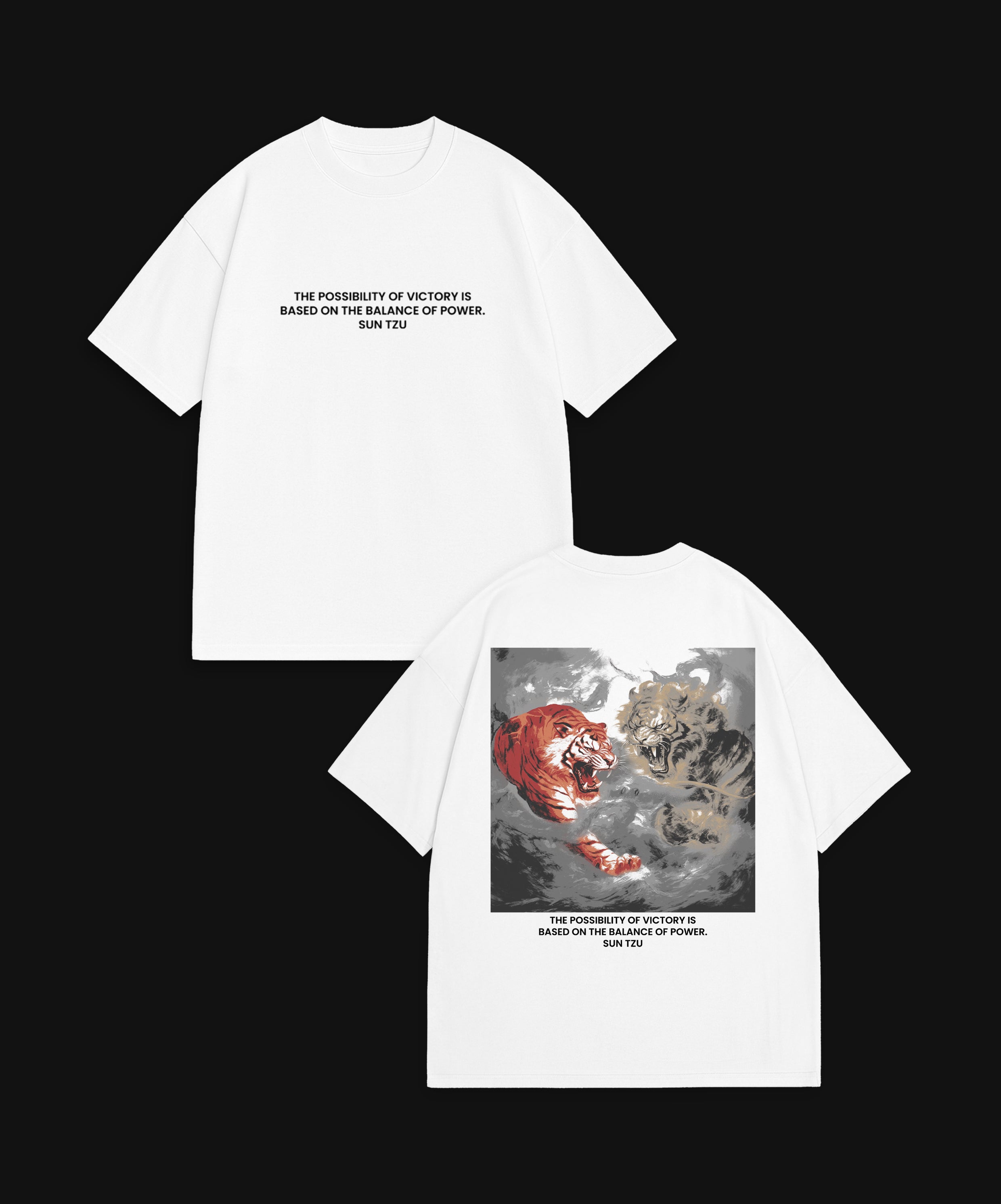 ART OF WAR BALANCE - WHITE T-SHIRT