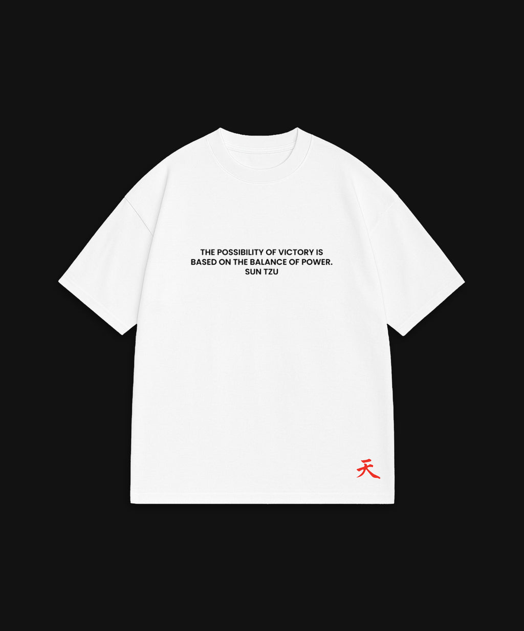 ART OF WAR BALANCE - WHITE T-SHIRT